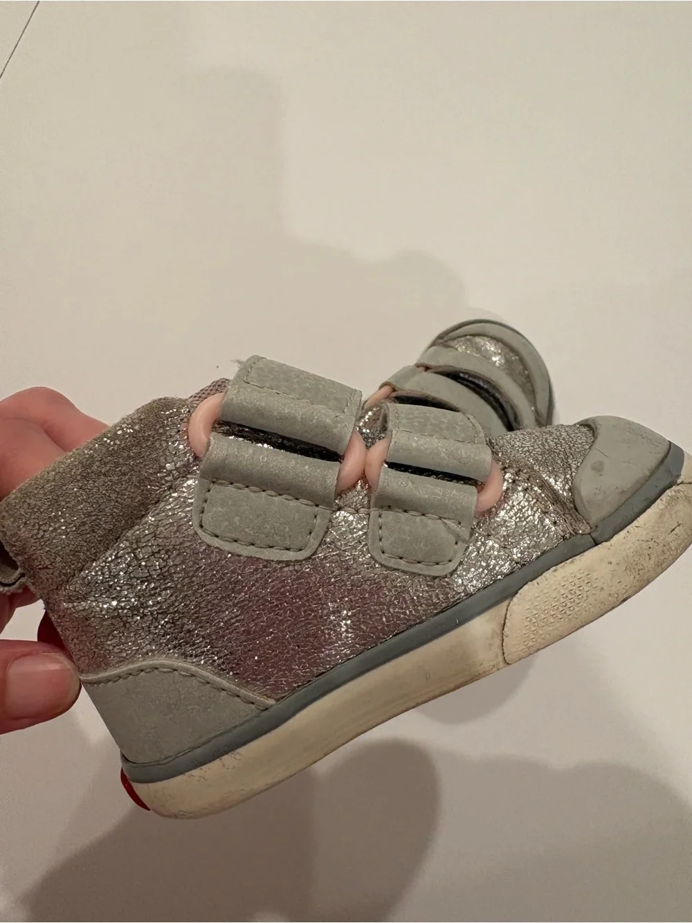 See Kai Run Adapt Dean Silver Metallic SMO adaptive shoes 4